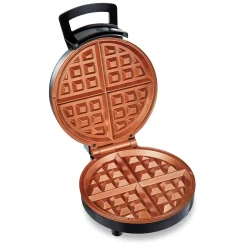 Belgian Waffle Maker with Adjustable Browning Control, Silver