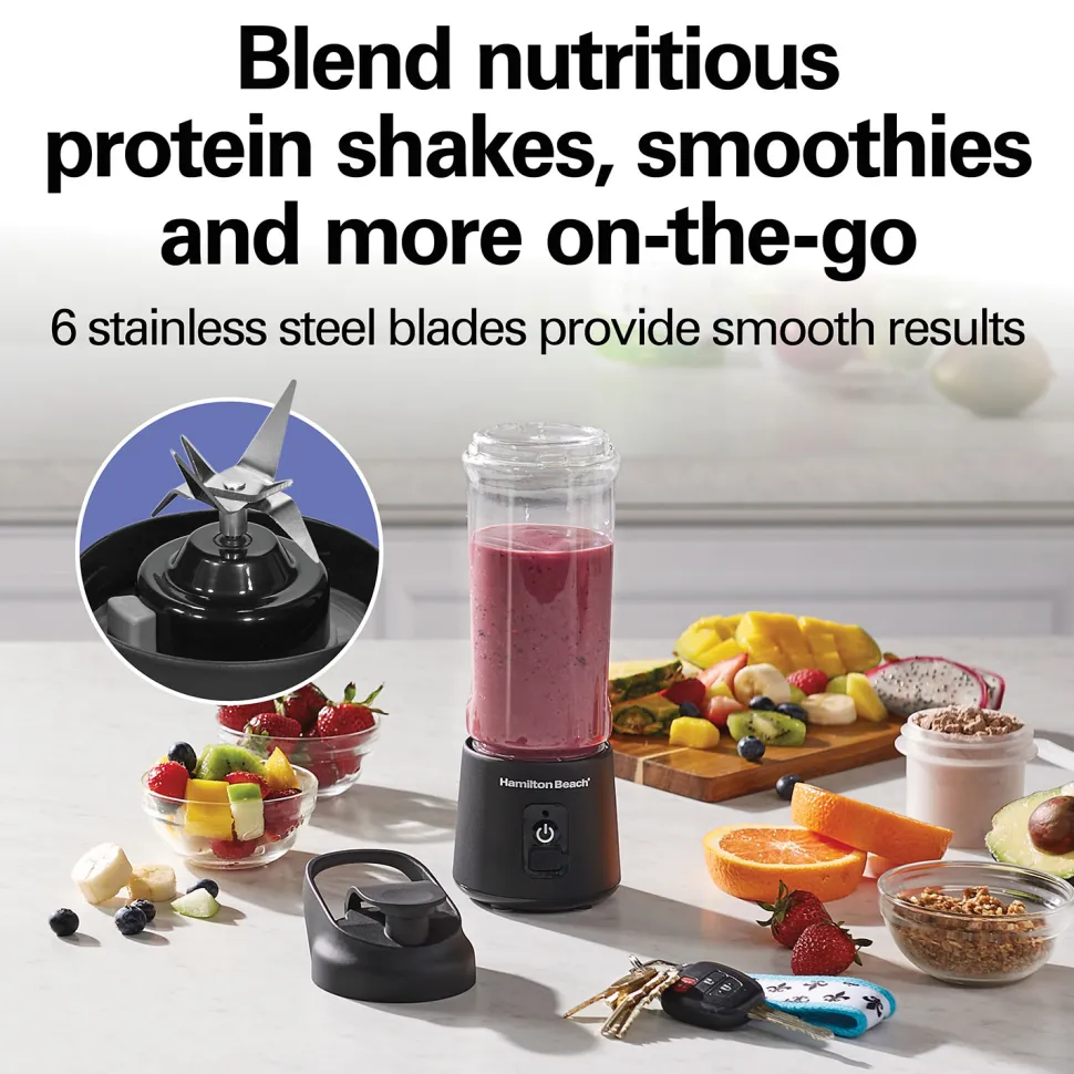 Blend Now™ Portable Cordless Blender,Black
