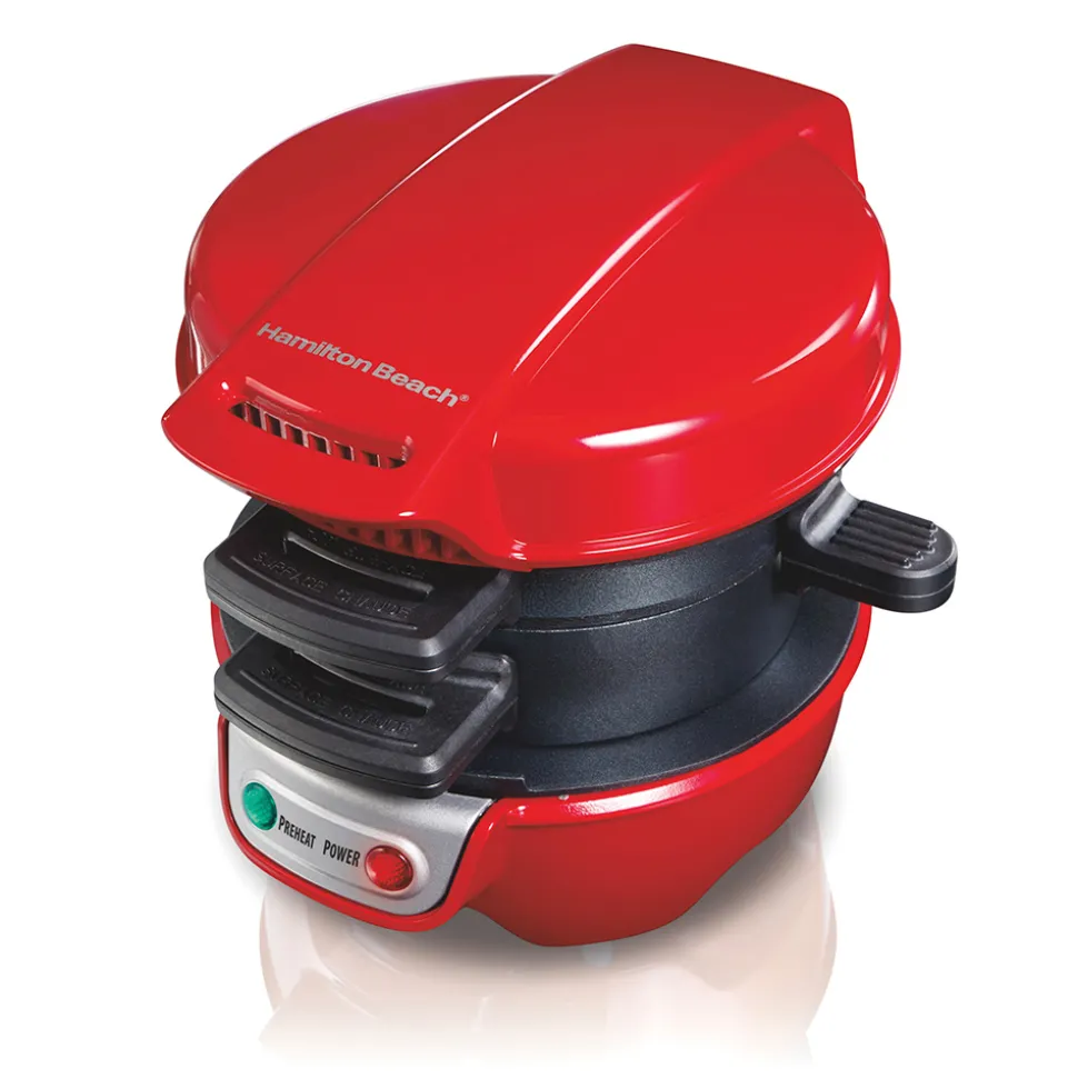 Breakfast Sandwich Maker, Red