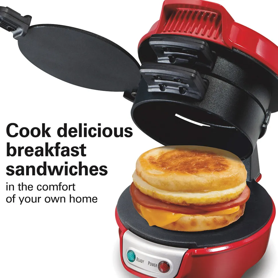 Breakfast Sandwich Maker, Red