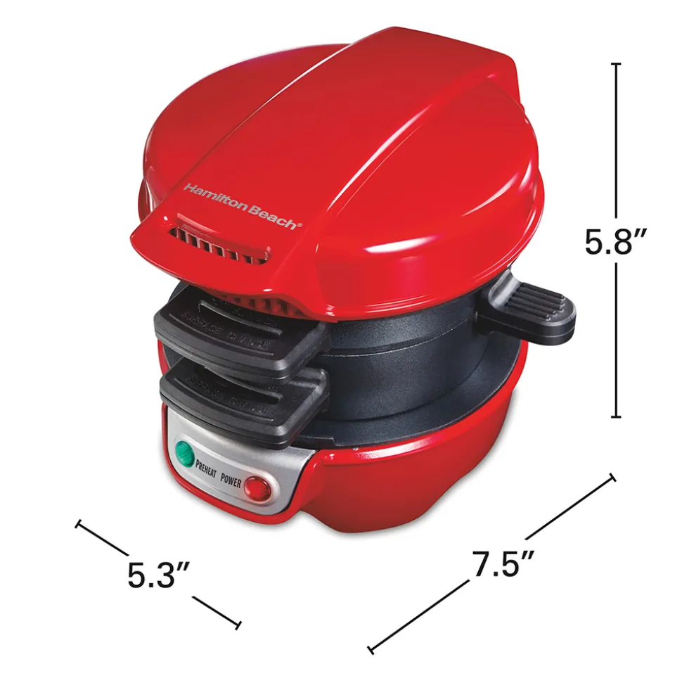 Breakfast Sandwich Maker, Red