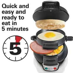 Breakfast Sandwich Maker, Black