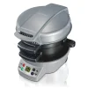 Breakfast Sandwich Maker with Timer, Silver
