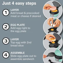 Breakfast Sandwich Maker, Mint