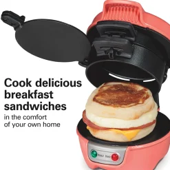Breakfast Sandwich Maker, Coral
