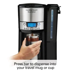BrewStation® 12 Cup Coffee Maker with Removable Reservoir, Black & Stainless