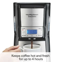 BrewStation® 12 Cup Coffee Maker Black & Stainless