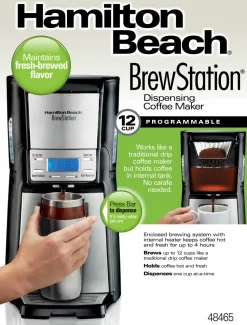 BrewStation® 12 Cup Coffee Maker Black & Stainless