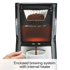 BrewStation® 12 Cup Programmable Coffee Maker Black & Stainless