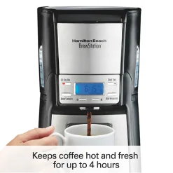 BrewStation® 12 Cup Programmable Coffee Maker Black & Stainless