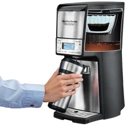 BrewStation® 12 Cup Programmable Coffee Maker Black & Stainless