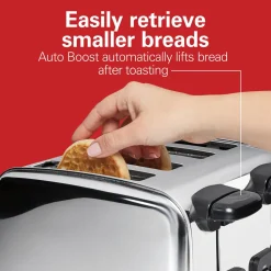 Classic 4 Slice Toaster with Sure-Toast Technology, Stainless Steel