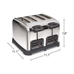 Classic 4 Slice Toaster with Sure-Toast Technology, Stainless Steel