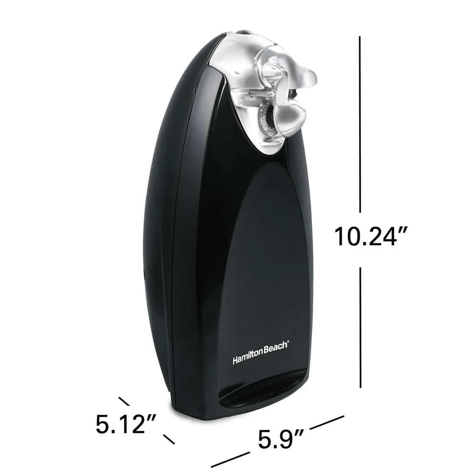 Classic Chrome Heavyweight Can Opener - Black