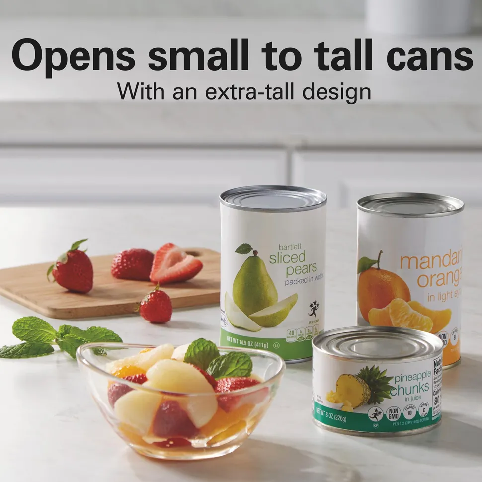 Classic Chrome Heavyweight Can Opener - Red