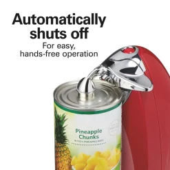 Classic Chrome Heavyweight Can Opener - Red