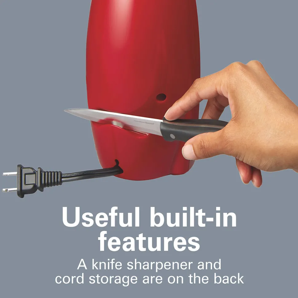 Classic Chrome Heavyweight Can Opener - Red