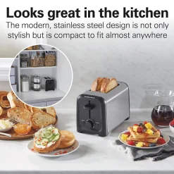 Compact 2 Slice Toaster