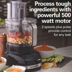 12-Cup Big Mouth® Duo Plus Food Processor with 2 Bowls, Touch Pad Controls
