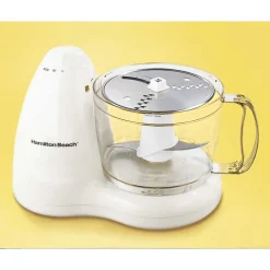 8-Cup Food Processor with 2 Speeds plus Pulse, White