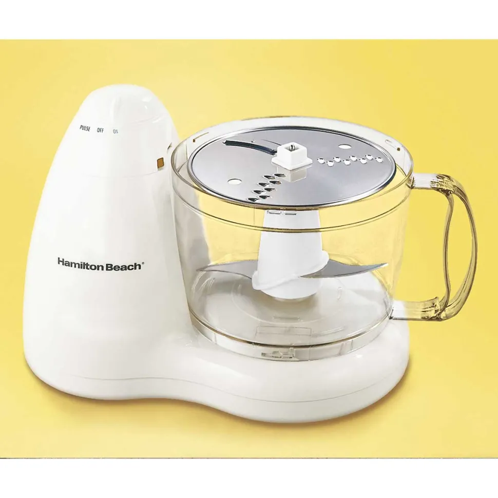 8-Cup Food Processor with 2 Speeds plus Pulse, White