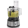 10-Cup Food Processor with Bowl Scraper, Black & Stainless
