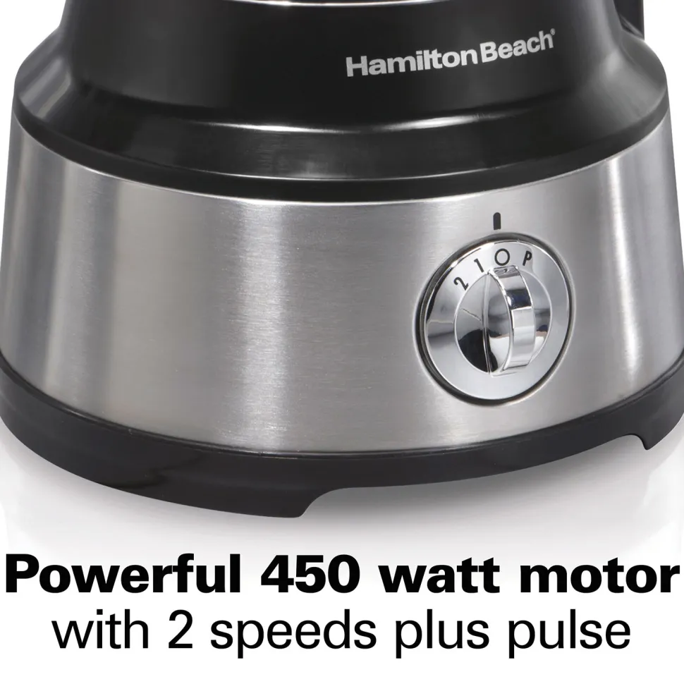 10-Cup Food Processor with Bowl Scraper, Black & Stainless