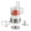10-Cup Food Processor with Bowl Scraper, White & Stainless