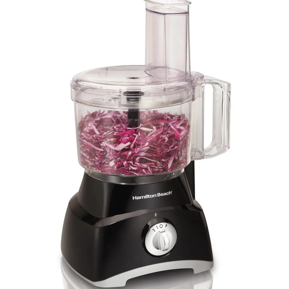 8-Cup Food Processor with Compact Storage, 2 Speeds,
