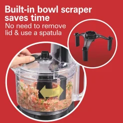 8-Cup Food Processor/Chopper with Bowl Scraper