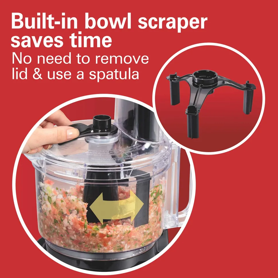 8-Cup Food Processor/Chopper with Bowl Scraper