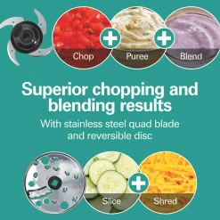 4-Cup Stack & Snap™ Compact Food Processor with Blending