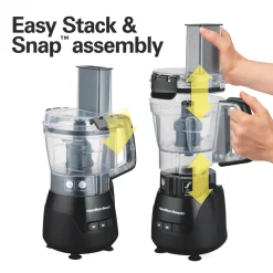 4-Cup Stack & Snap™ Compact Food Processor with Blending