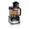 12-Cup Stack & Snap™ Food Processor, Black & Stainless