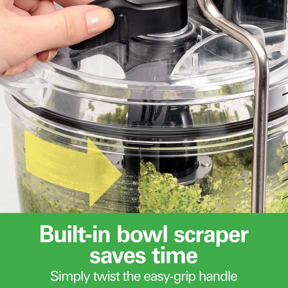 8-Cup Stack & Snap™ Food Processor with Bowl Scraper & Adjustable Slicing