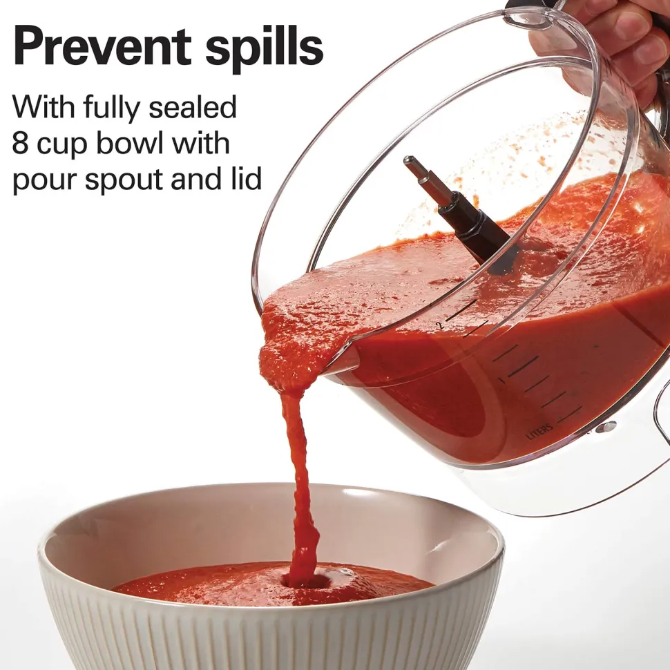 8-Cup Stack & Snap™ Food Processor with Bowl Scraper & Adjustable Slicing