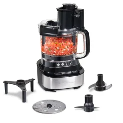 10-Cup Stack & Snap™ Food Processor with Bowl Scraper, Black