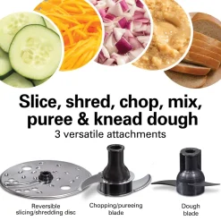 10-Cup Stack & Snap™ Food Processor with Bowl Scraper, Black