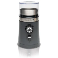 Custom Grind™ Coffee Grinder, Removable Stainless Steel Chamber, Gray