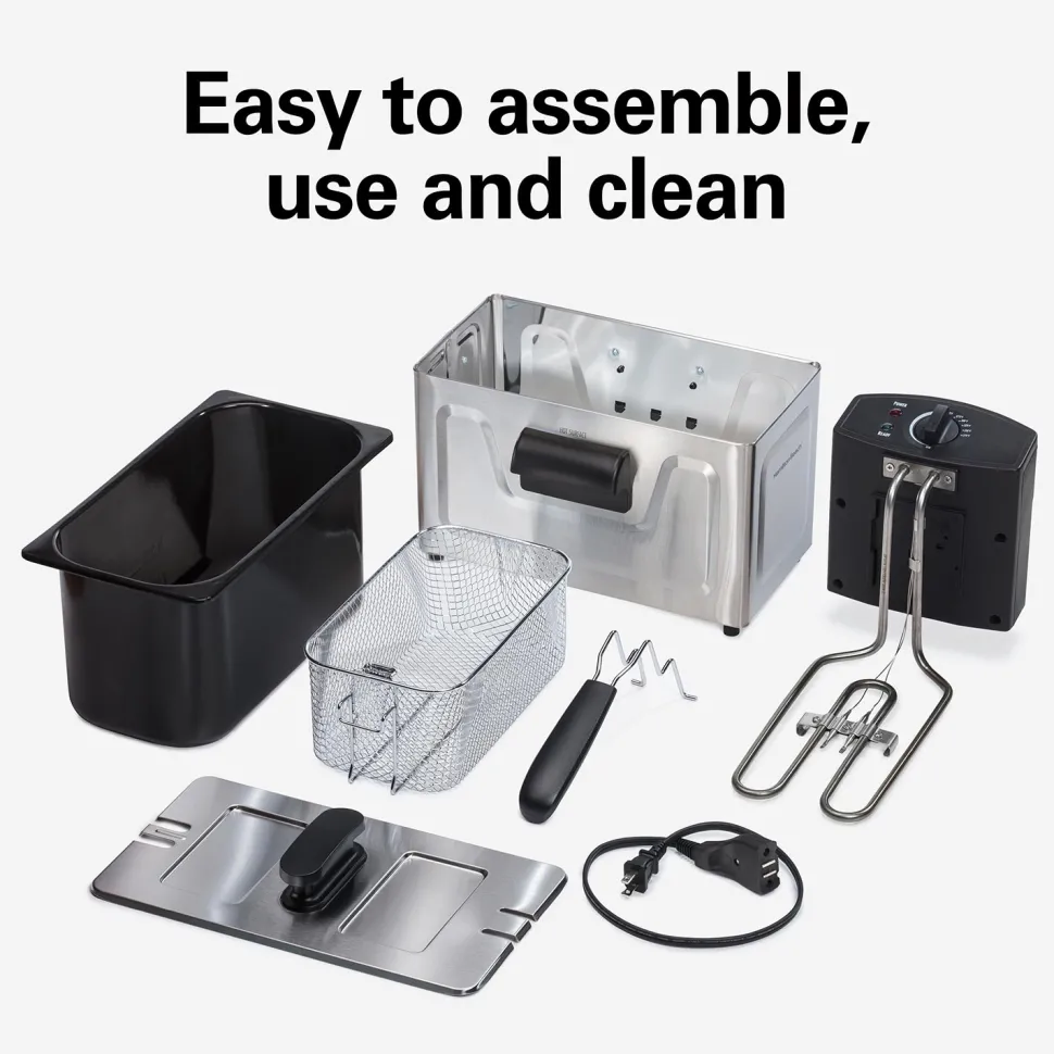 Deep Fryer, 3 Liter/12 Cup Oil Capacity, 8 Cup Food Capacity