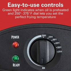 Deep Fryer, 3 Liter/12 Cup Oil Capacity, 8 Cup Food Capacity