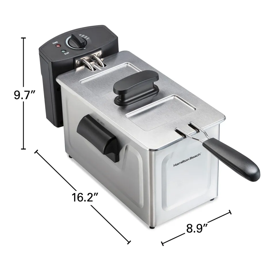 Deep Fryer, 3 Liter/12 Cup Oil Capacity, 8 Cup Food Capacity