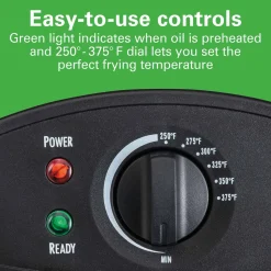 Deep Fryer, 1.9 Liter/8 Cup Oil Capacity, 6 Cup Food Capacity