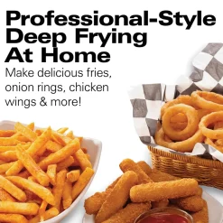 Deep Fryer, 2.8 Liter/3 Quart Oil Capacity with Adjustable Temperature & Timer