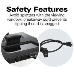 Deep Fryer, 2.8 Liter/3 Quart Oil Capacity with Adjustable Temperature & Timer