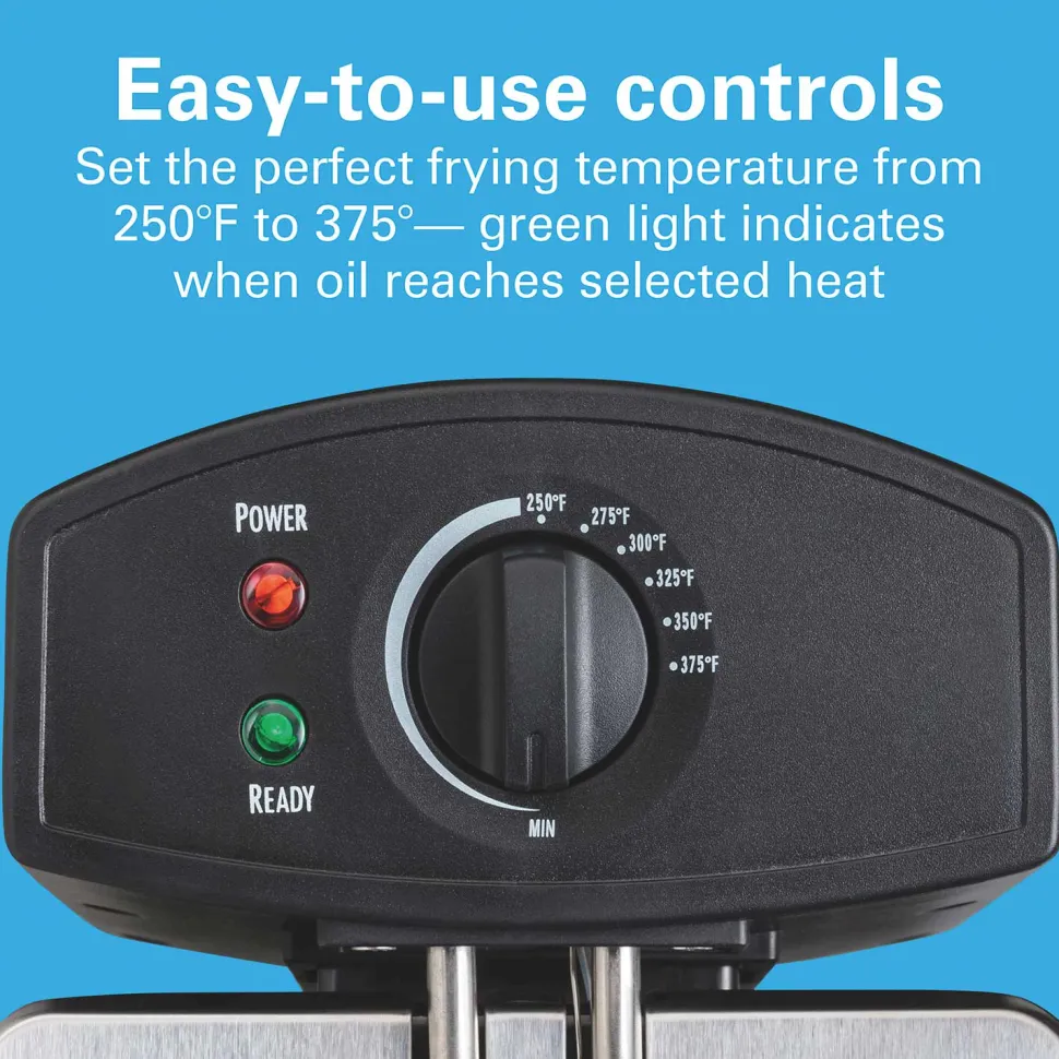 Deep Fryer, 2.8 Liters/12 Cup Food Capacity, Black