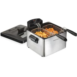 Deep Fryer, 4.5 Liters/19 Cup Oil Capacity Professional-Style with 2 Baskets