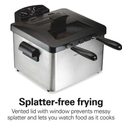 Deep Fryer, 4.5 Liters/19 Cup Oil Capacity Professional-Style with 2 Baskets