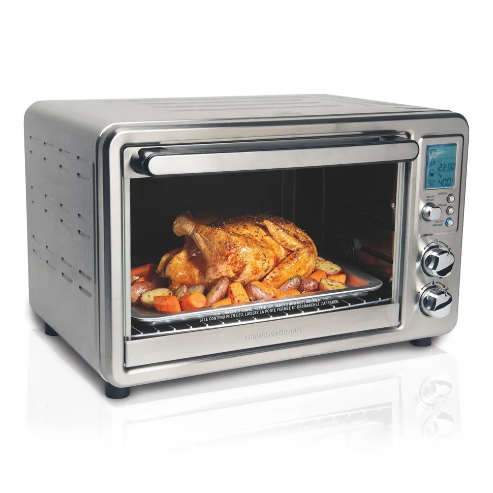 Digital & Convection Toaster Oven with Rotisserie, Stainless Steel