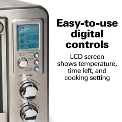 Digital & Convection Toaster Oven with Rotisserie, Stainless Steel